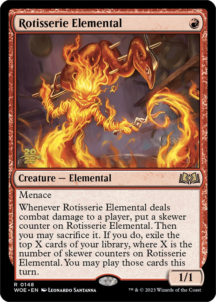 Rotisserie Elemental [Wilds of Eldraine Prerelease Promos] | Tacoma Games