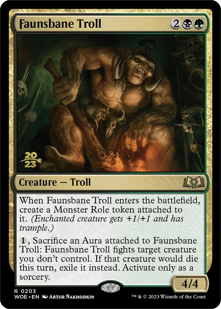 Faunsbane Troll [Wilds of Eldraine Prerelease Promos] | Tacoma Games