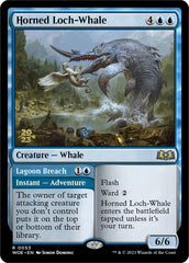 Horned Loch-Whale // Lagoon Breach [Wilds of Eldraine Prerelease Promos] | Tacoma Games