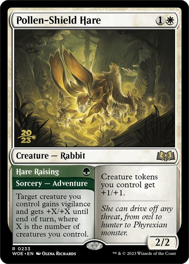 Pollen-Shield Hare // Hare Raising (Promo Pack) [Wilds of Eldraine Promos] | Tacoma Games