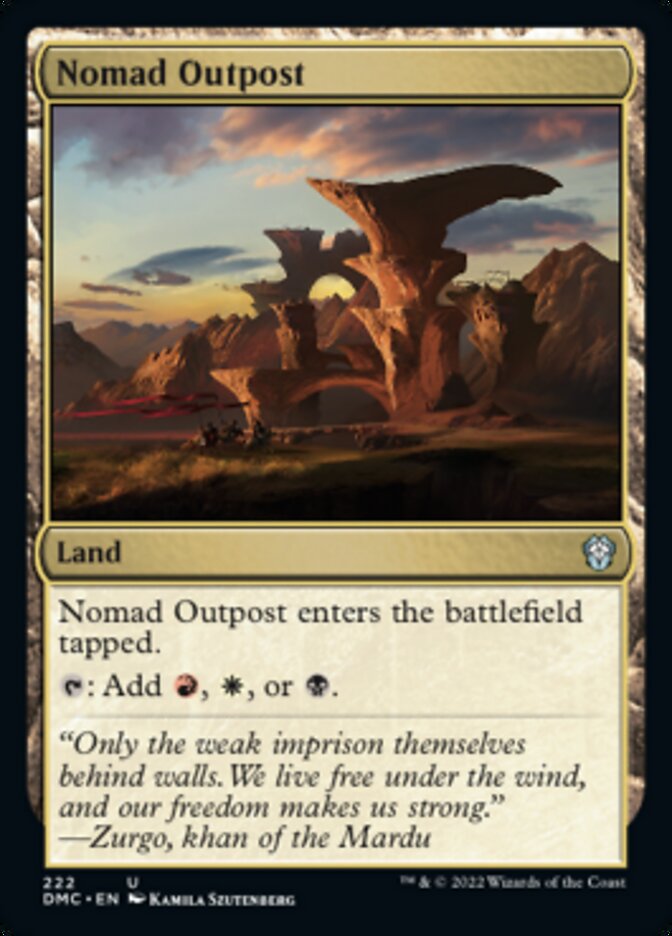Nomad Outpost [Dominaria United Commander] | Tacoma Games