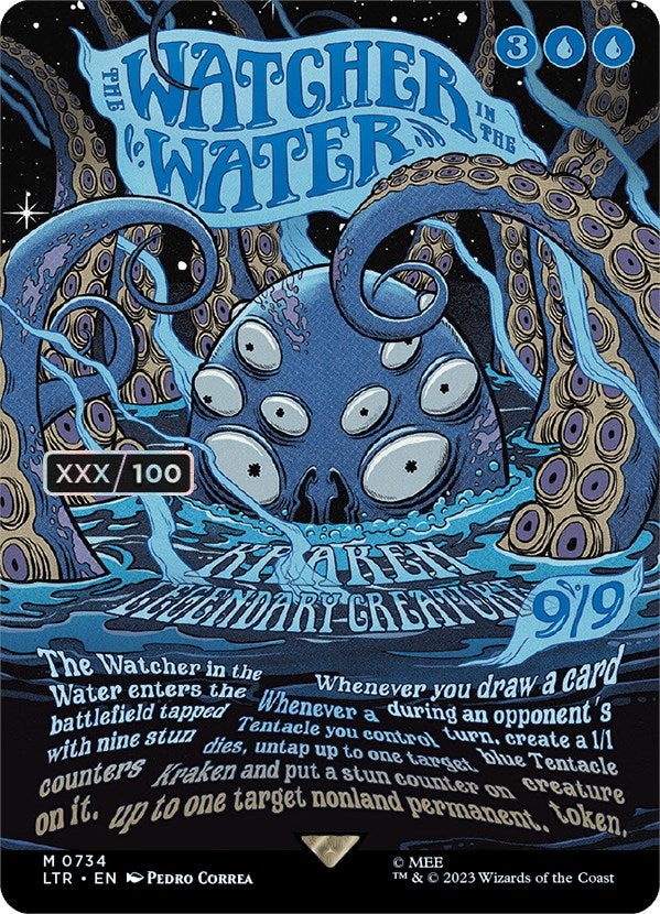 The Watcher in the Water (Borderless Poster) (Serialized) [The Lord of the Rings: Tales of Middle-Earth] | Tacoma Games