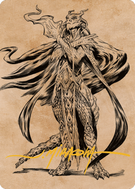 Lozhan, Dragons' Legacy Art Card (Gold-Stamped Signature) [Commander Legends: Battle for Baldur's Gate Art Series] | Tacoma Games