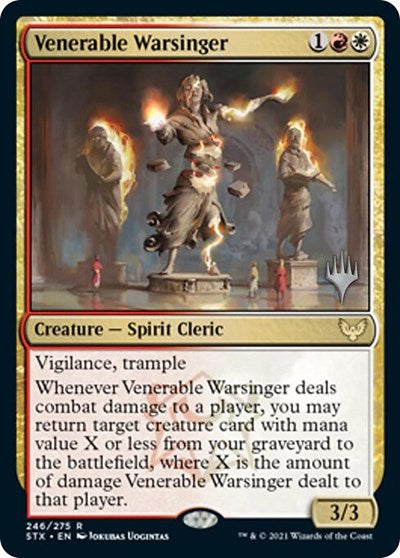 Venerable Warsinger (Promo Pack) [Strixhaven: School of Mages Promos] | Tacoma Games