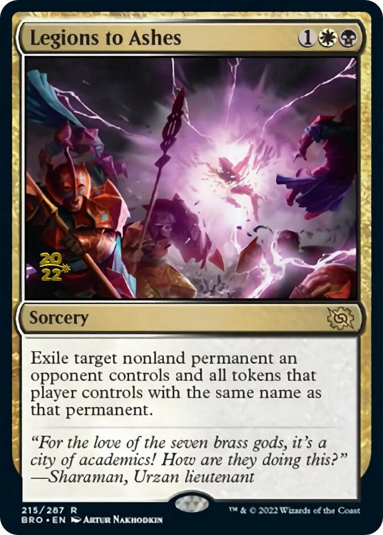 Legions to Ashes [The Brothers' War: Prerelease Promos] | Tacoma Games