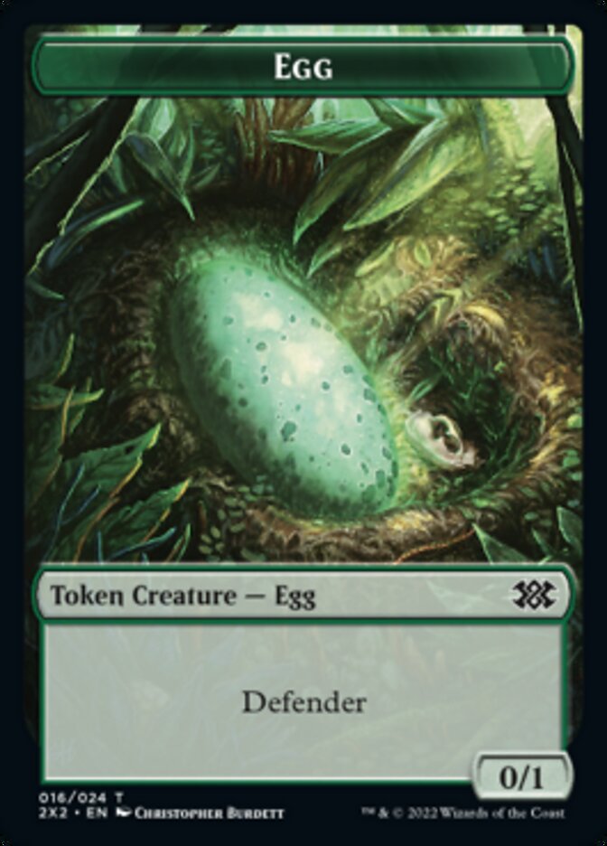 Egg // Soldier Double-sided Token [Double Masters 2022 Tokens] | Tacoma Games