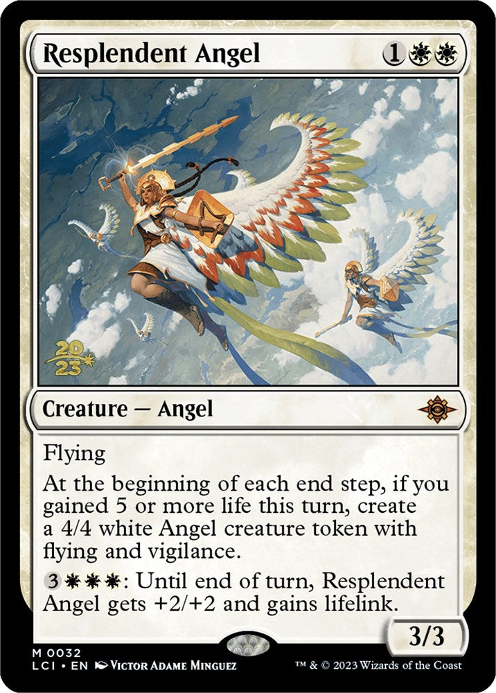 Resplendent Angel (LCI) [The Lost Caverns of Ixalan Prerelease Cards] | Tacoma Games
