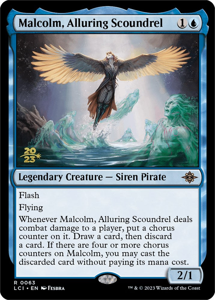 Malcolm, Alluring Scoundrel [The Lost Caverns of Ixalan Prerelease Cards] | Tacoma Games