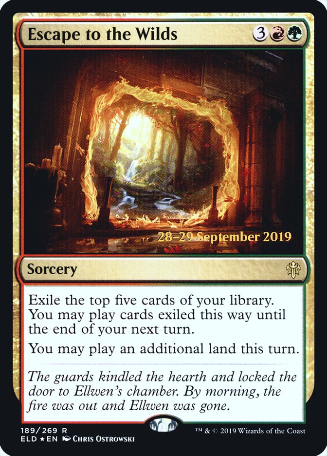 Escape to the Wilds  [Throne of Eldraine Prerelease Promos] | Tacoma Games