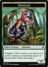 Dinosaur // Treasure (009) Double-sided Token [Ixalan Tokens] | Tacoma Games