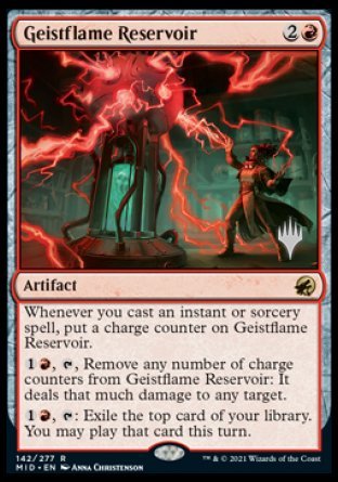 Geistflame Reservoir (Promo Pack) [Innistrad: Midnight Hunt Promos] | Tacoma Games