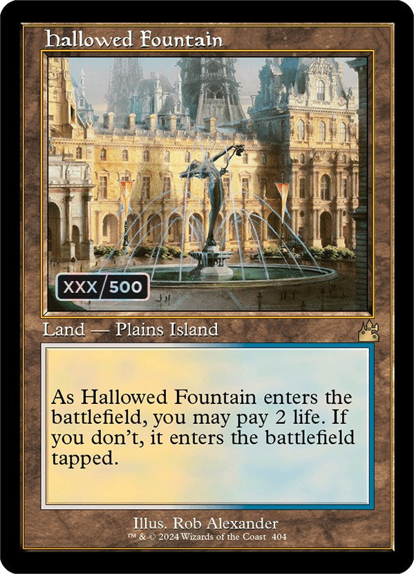 Hallowed Fountain (Retro) (Serialized) [Ravnica Remastered] | Tacoma Games