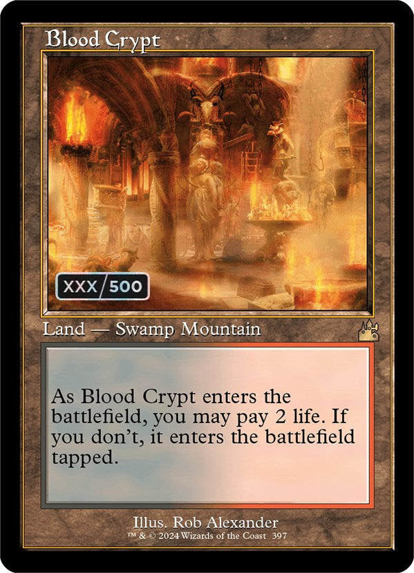 Blood Crypt (Retro) (Serialized) [Ravnica Remastered] | Tacoma Games