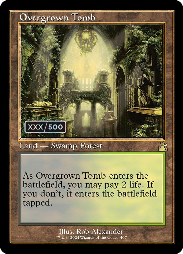 Overgrown Tomb (Retro) (Serialized) [Ravnica Remastered] | Tacoma Games