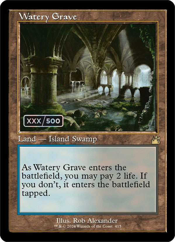 Watery Grave (Retro) (Serialized) [Ravnica Remastered] | Tacoma Games