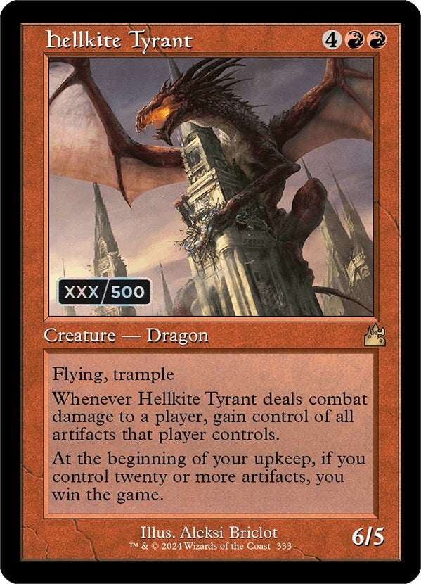 Hellkite Tyrant (Retro) (Serialized) [Ravnica Remastered] | Tacoma Games
