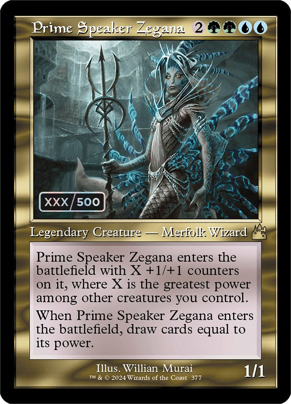 Prime Speaker Zegana (Retro) (Serialized) [Ravnica Remastered] | Tacoma Games