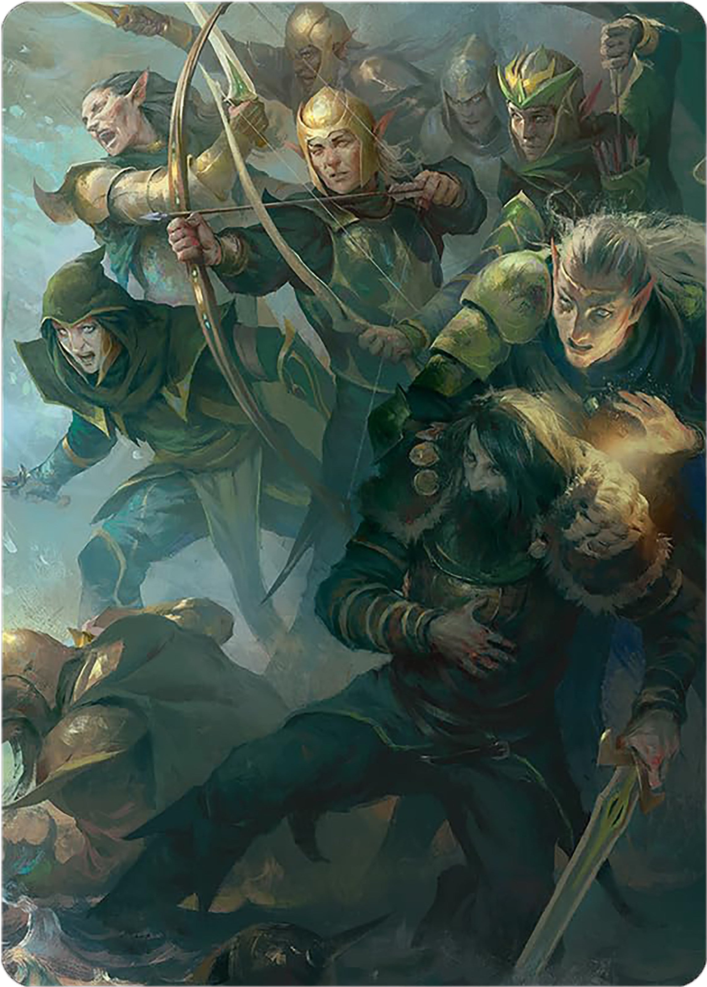 Galadhrim Brigade Art Card [The Lord of the Rings: Tales of Middle-earth Art Series] | Tacoma Games