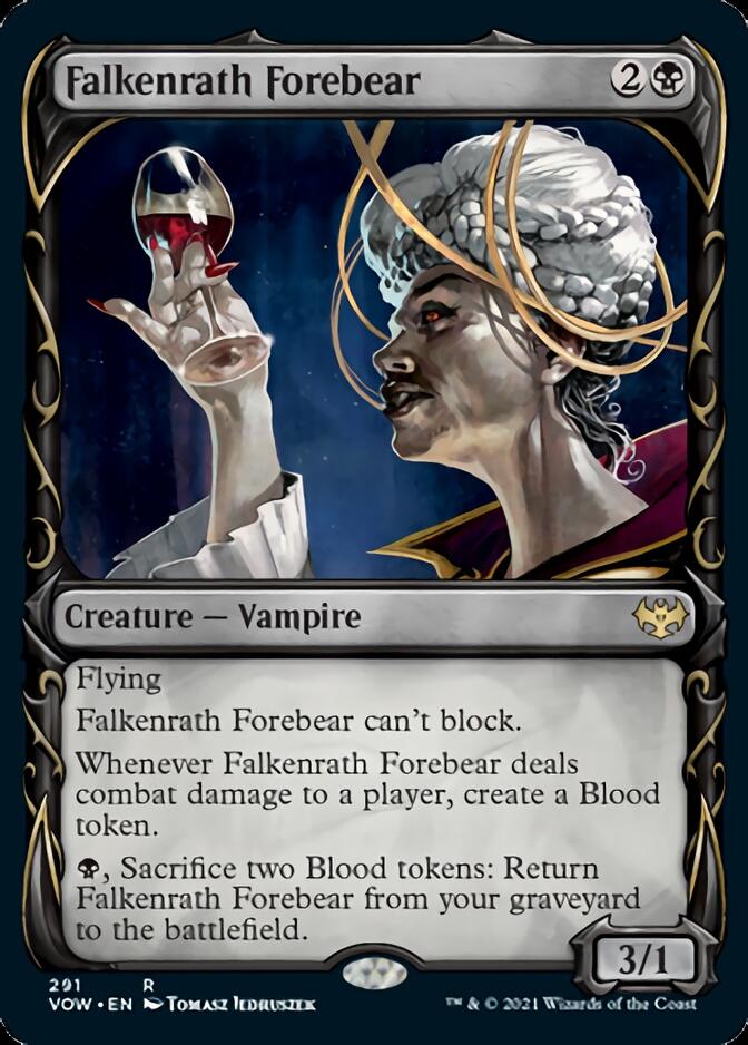 Falkenrath Forebear (Showcase Fang Frame) [Innistrad: Crimson Vow] | Tacoma Games