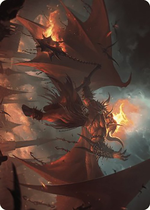 Rakdos, Patron of Chaos Art Card (22/49) [Murders at Karlov Manor Art Series] | Tacoma Games