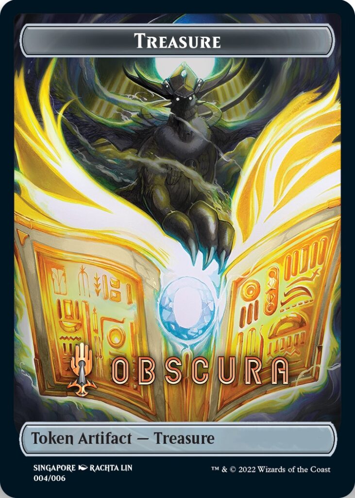 Treasure Token (Obscura) (Southeast Asia Artists) [Streets of New Capenna Tokens] | Tacoma Games