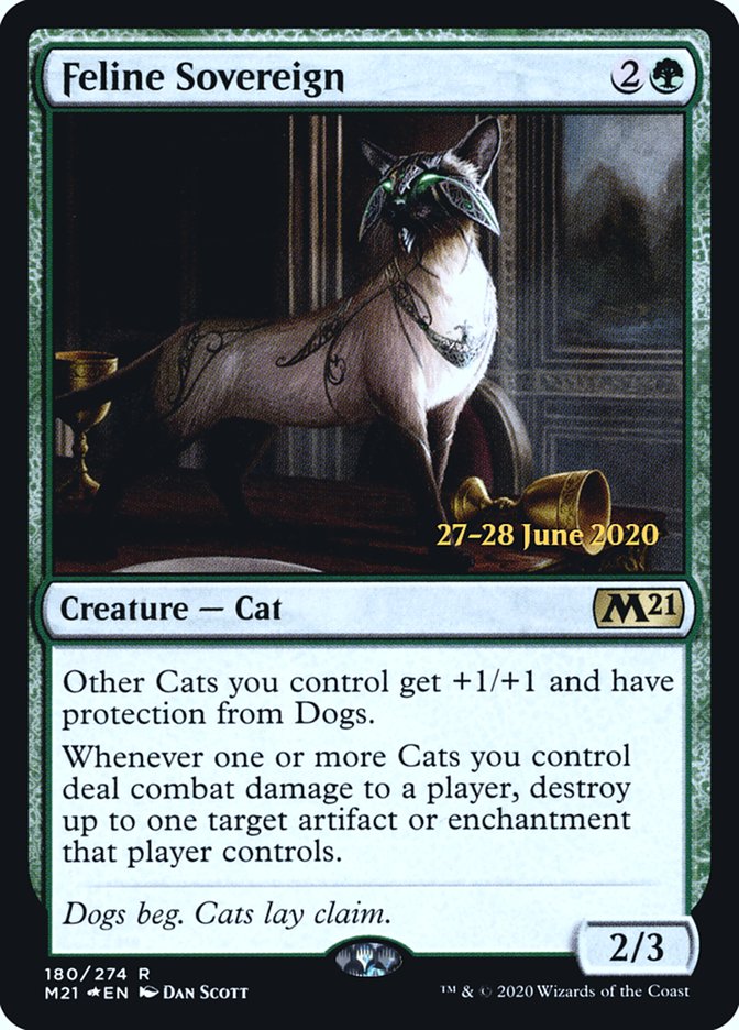 Feline Sovereign  [Core Set 2021 Prerelease Promos] | Tacoma Games