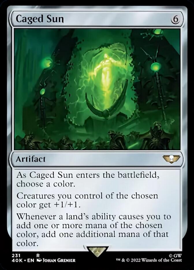 Caged Sun (Surge Foil) [Universes Beyond: Warhammer 40,000] | Tacoma Games