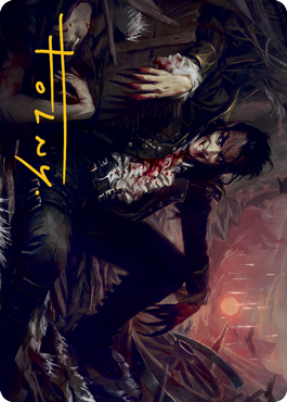 Arrogant Outlaw Art Card (Gold-Stamped Signature) [Innistrad: Midnight Hunt Art Series] | Tacoma Games