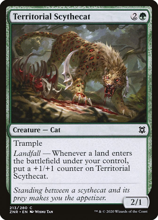 Territorial Scythecat [Zendikar Rising] | Tacoma Games