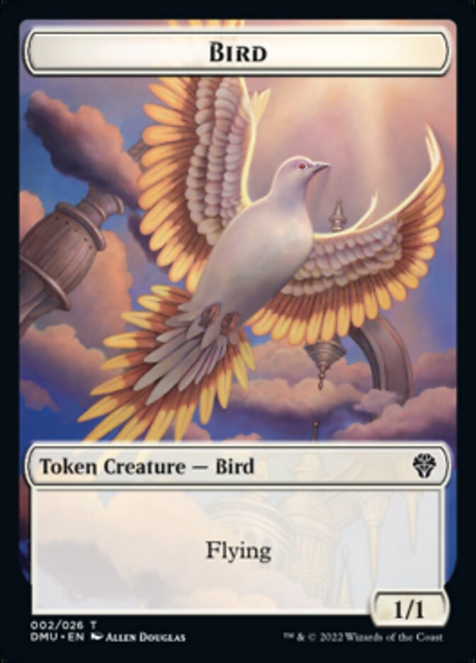 Bird (002) // Beast Double-sided Token [Dominaria United Tokens] | Tacoma Games