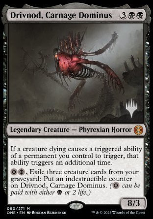 Drivnod, Carnage Dominus (Promo Pack) [Phyrexia: All Will Be One Promos] | Tacoma Games