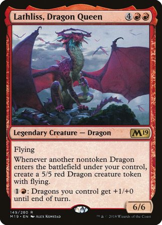 Lathliss, Dragon Queen [Core Set 2019] | Tacoma Games