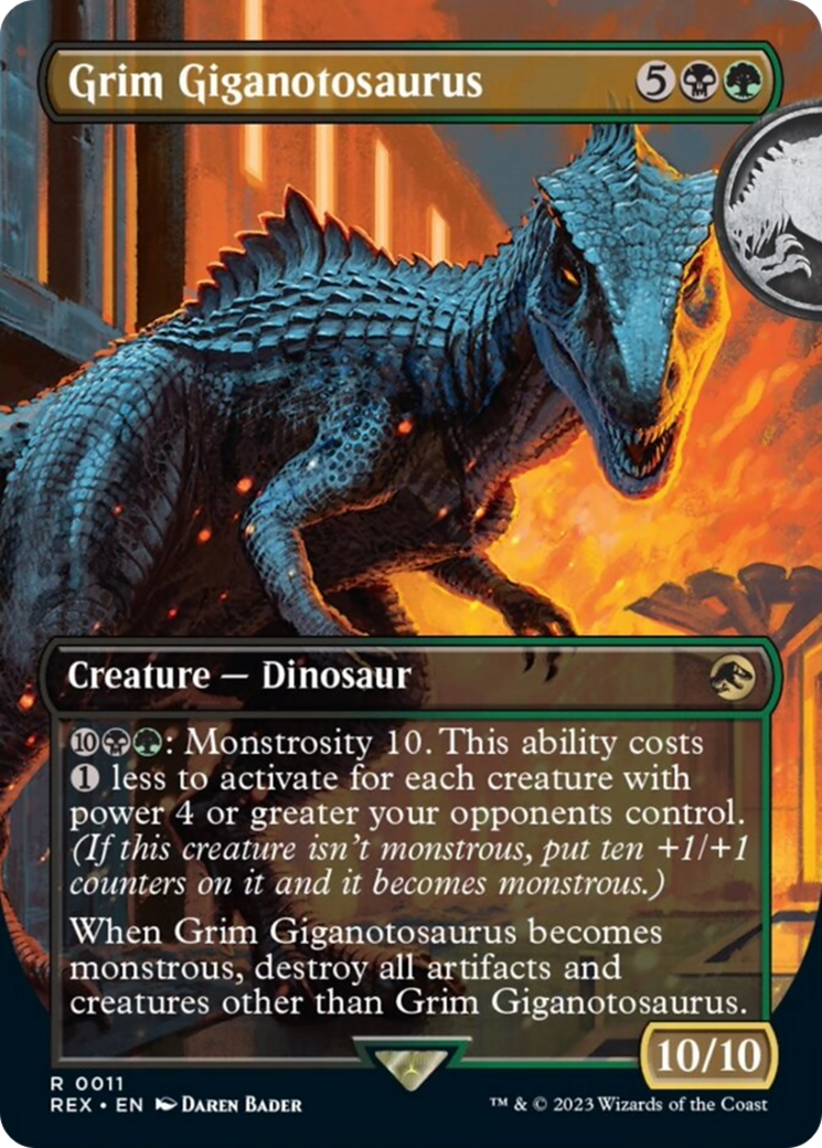 Grim Giganotosaurus (Borderless) [Jurassic World Collection] | Tacoma Games
