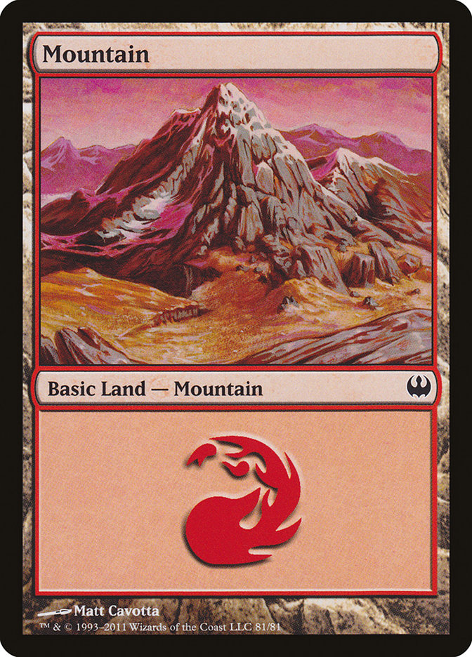 Mountain (81) [Duel Decks: Knights vs. Dragons] | Tacoma Games
