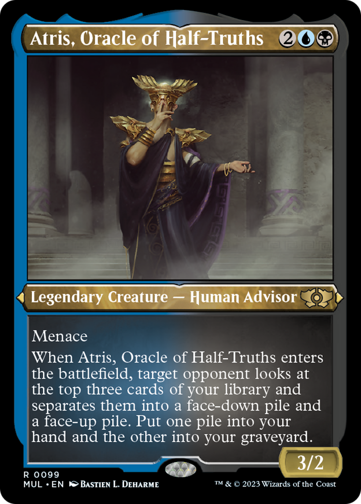 Atris, Oracle of Half-Truths (Foil Etched) [Multiverse Legends] | Tacoma Games