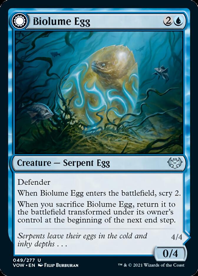 Biolume Egg // Biolume Serpent [Innistrad: Crimson Vow] | Tacoma Games