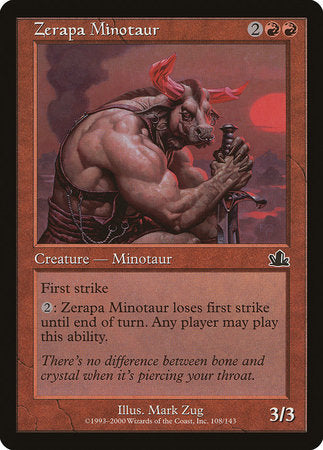 Zerapa Minotaur [Prophecy] | Tacoma Games