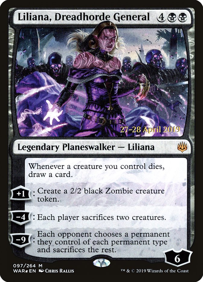 Liliana, Dreadhorde General  [War of the Spark Prerelease Promos] | Tacoma Games