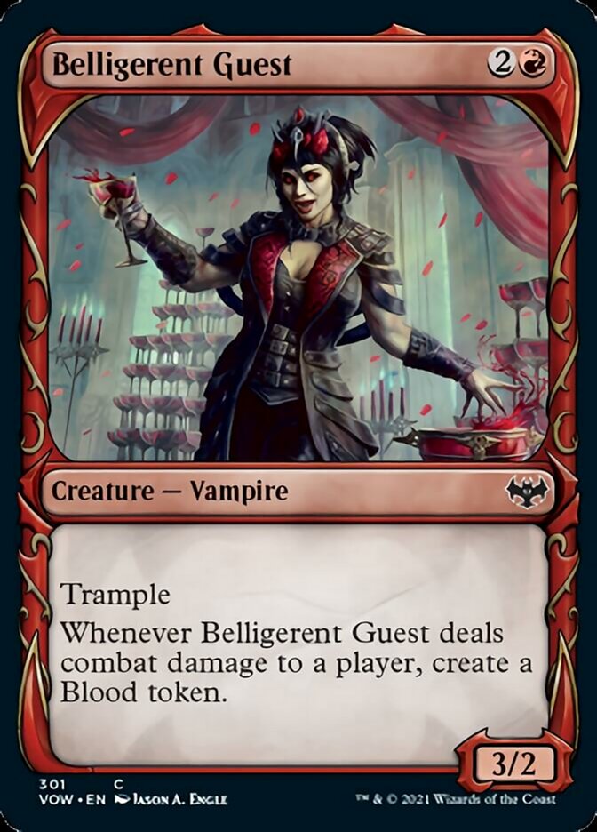 Belligerent Guest (Showcase Fang Frame) [Innistrad: Crimson Vow] | Tacoma Games