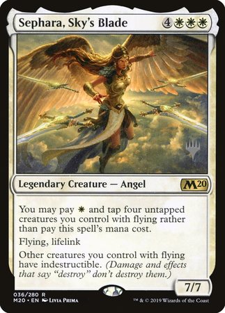 Sephara, Sky's Blade [Core Set 2020 Promos] | Tacoma Games