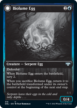 Biolume Egg // Biolume Serpent [Innistrad: Double Feature] | Tacoma Games