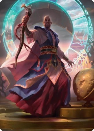 Teferi, Who Slows the Sunset Art Card [Innistrad: Midnight Hunt Art Series] | Tacoma Games