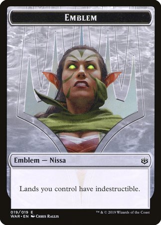 Emblem - Nissa, Who Shakes the World [War of the Spark Tokens] | Tacoma Games