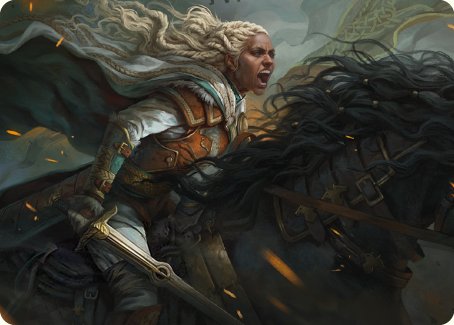Eowyn, Fearless Knight Art Card [The Lord of the Rings: Tales of Middle-earth Art Series] | Tacoma Games