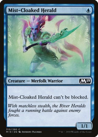 Mist-Cloaked Herald [Core Set 2019] | Tacoma Games