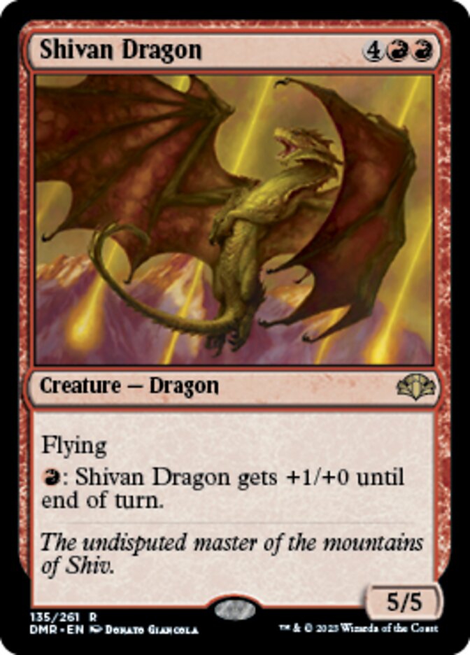Shivan Dragon [Dominaria Remastered] | Tacoma Games