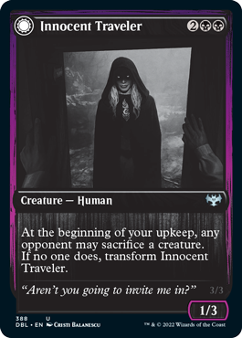 Innocent Traveler // Malicious Invader [Innistrad: Double Feature] | Tacoma Games