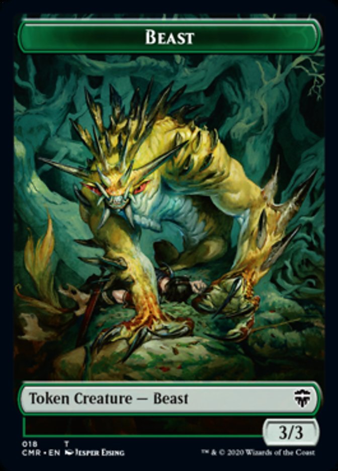 Beast (18) // Beast Token (19) [Commander Legends Tokens] | Tacoma Games