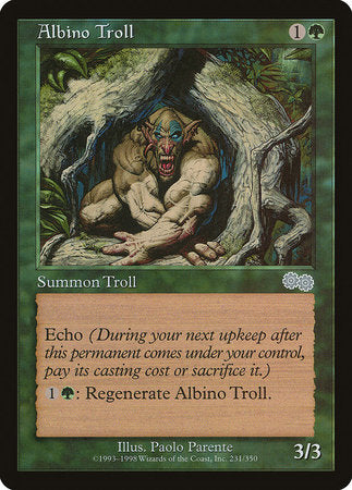 Albino Troll [Urza's Saga] | Tacoma Games