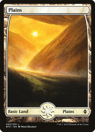 Plains (250) - Full Art [Battle for Zendikar] | Tacoma Games